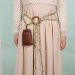 Ceinture Corset élégante d&rsquo;inspiration médiévale pour femmes, avec sac, accents de feuilles, polyvalente pour la randonnée et le Cosplay, 1/2 pièces