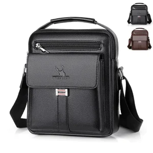 Hommes bandoulière sacs à bandoulière étanche Vintage hommes sacs à main grande capacité en cuir PU sac homme sacs de messager sac fourre-tout