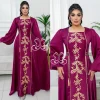 abaya longue arabe pour femmes musulmanes, robe de soirée, broderie jalabiya, maroc, dubaï, kaftan, islam, ramadan, robe éducative, eid