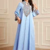 abayas brodés pour femmes musulmanes soirée eid robe de soirée caftan dubaï turquie robe arabe islam jalabiya caftan marocain femme