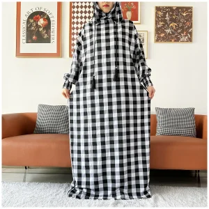 Dernier Ramadan femmes Abaya deux chapeaux dubaï turquie Islam vêtements de prière ponçage coton tissu robes Islam femmes robe caftan Dernier Ramadan femmes Abaya deux chapeaux dubaï turquie Islam vêtements de prière ponçage coton tissu robes Islam femmes robe caftan