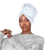 Élégant grande fleur turban casquette pour femmes élastique africain dame bandeau islamique chapeaux bonnet chapeau turbante mujer