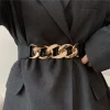 ceinture élégante à décor de chaîne en métal pour femme – parfaite pour un usage décontracté et un usage quotidien!