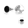 boutons de manchette de mariage, ensemble de clous de smoking pour hommes, accessoires, 1 paire de boutons de manchette et 6 clous de smoking, chemise du mari, cadeau d'invité de mariage