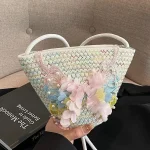 Sac tissé à la main 2025, nouvelle mode, sac à bandoulière polyvalent, sac messager simple et décontracté