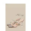 2025 été nouvelles sandales femmes Sexy mode talons hauts eau diamant Transparent talon mince sandales mode chaussures pour femmes