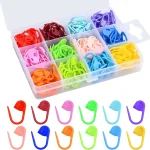 Épingles de sûreté en plastique colorées, marqueurs de tricot, Clips de points au Crochet pour bricolage, tricot, couture, accessoires pour vêtements artisanaux, 50/100 pièces