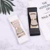 ceinture élastique large avec nœud en biscuits pour dames, ceinture corset élégante, décoration de robe