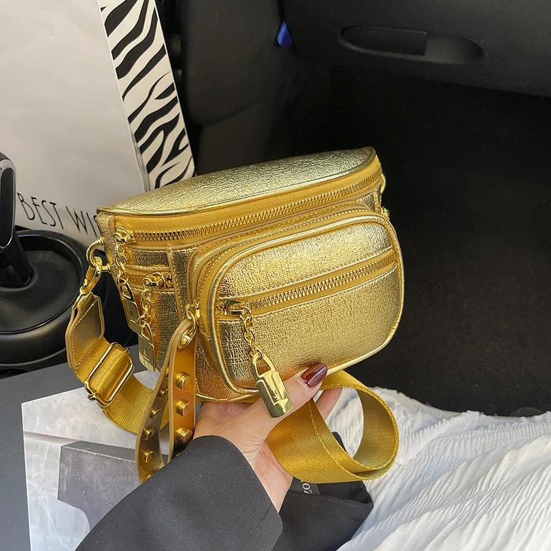 Sac de taille noir grande capacité, sac de poitrine antivol pour femmes, sac de selle de styliste en cuir Pu, sacs à ceinture banane