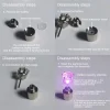 boucles d'oreilles carrées à led pour femme, bijoux à la mode, cadeau de noël, rave bar, ixde mariage