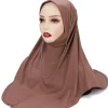 nouvelle chaîne instantanée prête à porter hijab maillot de sport extensible hijab femmes musulmanes foulards malaisie chapeaux casquettes