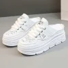 sandales d'Été respirantes pour femme, semi pantoufles baotou, petite alicante blanche, robe sexy, nouvelle collection