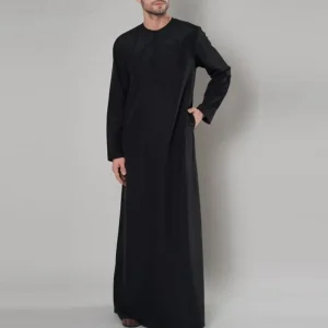 Robe musulmane à manches longues pour hommes, vêtements pour hommes, mode arabe saoudien, Abaya, robes islamiques, Kaftan Pakistan, Caftan musulman, 2024 Robe musulmane à manches longues pour hommes, vêtements pour hommes, mode arabe saoudien, Abaya, robes islamiques, Kaftan Pakistan, Caftan musulman, 2024