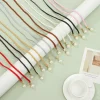 ceintures fines en cuir et chanvre pour femmes, corde à nouer, élégante, perlée, style bohémien, vêtements de collocation, été