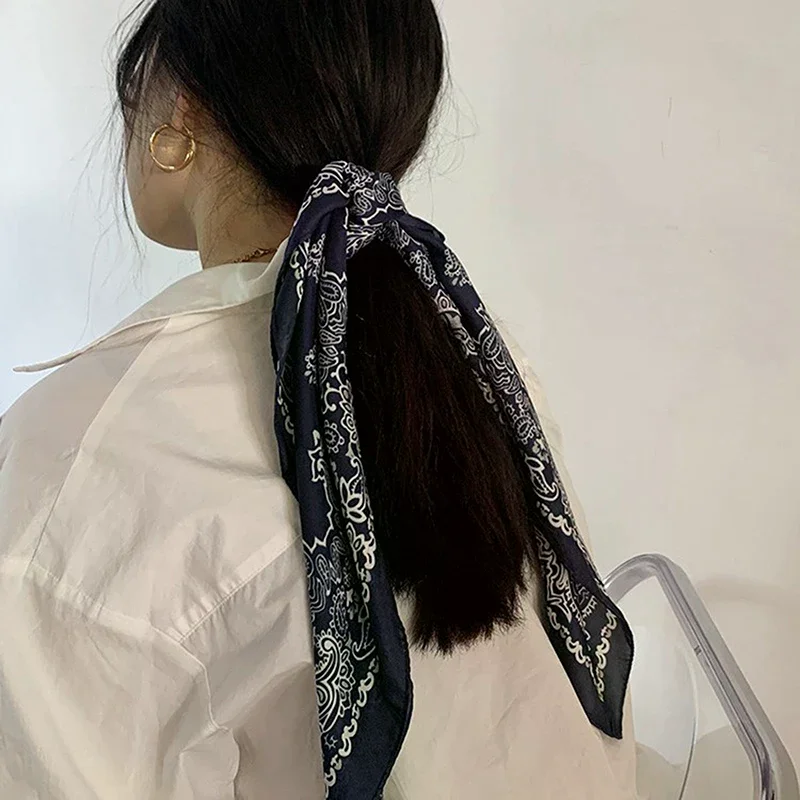 foulard carré en satin de soie pour femmes, 70cm, haut de gamme, mode, enveloppes hijab, rubans pour cheveux, foulard, châle, bandana