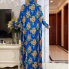 abaya à capuche pour femmes musulmanes, vêtement de prière africain, kaftan, avec hijab, imprimé floral, dubaï, saoudien, ramadan, 2023