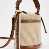 mode paille seau sac tissage femmes sacs à main concepteur lambrissé épaule sacs à bandoulière décontracté été plage petit fourre tout sacs à main