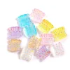 jupe en forme ab résine biscuits 8x9mm aurora multi document gemmes pour 3d nail art, décor fait à la main 100 pièces