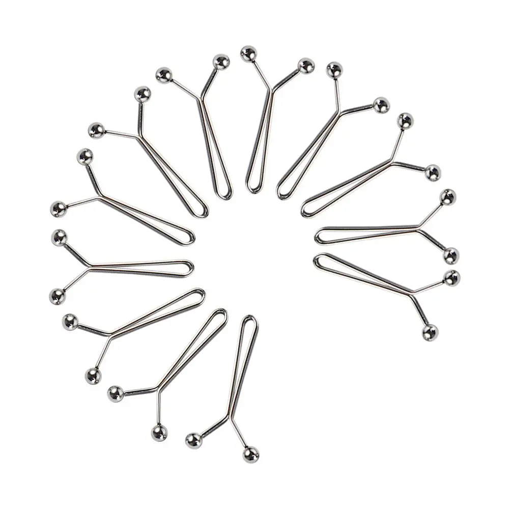 12 pièces/lot mode alliage u écharpe clips galvanoplastie châle écharpe clips multicolore hijab clips sûr broche broches boule ronde femmes