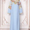 abaya robe longue de soirée pour femmes musulmanes, brodée de diamants, jalabiya, maroc, dubaï, abayas, kaftan, educational, eid ramadan