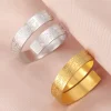 eid al adha ayatul kursi bague en acier inoxydable réglable coran calligraphie arabe religion mohammed bénédiction musulman bijoux bague réglable en acier inoxydable cadeau pour couple cadeaux pour la saint valentin