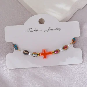 Nouveau Bracelet tressé croisé coloré pour femmes bohême perles de cristal Bracelet réglable bijoux d&rsquo;amitié