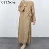 ensemble haut et pantalon musulman modeste pour femme, vêtements de luxe, robe de mariage, maillot eid, abaya, dubaï, noir, solide, 2024