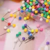 perles de couleur marquage de tête punaises tête de boule ronde punaises décoratives carte punaises photo bulletin panneau de liège mur bricolage artisanat