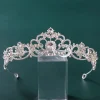 diadèmes en cristal strass pour femmes, bijoux de cheveux de mariée, accessoires de cheveux de mariage, couronne de princesse, bandeau de fête reine
