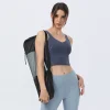 soutien gorge de sport absorbant les chocs pour femme, mi résistance, dos anti favorable, coussin de poitrine intégré, haut glacé nu, fitness d'été