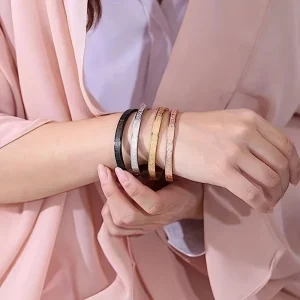 Ayatul Kursi Bracelet titane acier Bracelet islamique musulman calligraphie dieu arabe messager bijoux