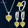 ensemble de bijoux en argent 925, haut à la mode, cadeaux en cristal brillant, costume pour femmes et filles, pendentif, collier, boucles d'oreilles, bagues, offre spéciale