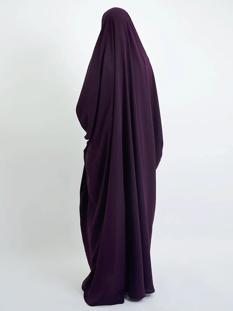eid à capuche femmes musulmanes hijab robe vêtement de prière abaya longue khimar couverture complète ramadan robe abayas vêtements islamiques niqab jilbab