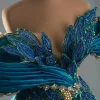 robe de soirée élégante à perles pour femmes, tenue d'occasion formelle de dubaï, robes de bal personnalisées, robes de fête de mariage, 2026