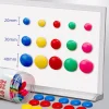 seau d'aimants ronds colorés, aimants pour réfrigérateur, porte papier peint, aimants pour tableau noir et blanc.