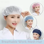 Chapeau de Travail en Maille Respirante, Filets à Cheveux, Casquette de Service Sanitaire, Vêtements de Travail, Cuisson, Casquette Hygiénique, Cantine, Vente en Gros