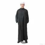 Robe longue arabe saoudienne pour hommes musulmans Abaya Islam hommes Jubba Thobe Daffah Dishdasha vêtements traditionnels caftan Robe Djellaba