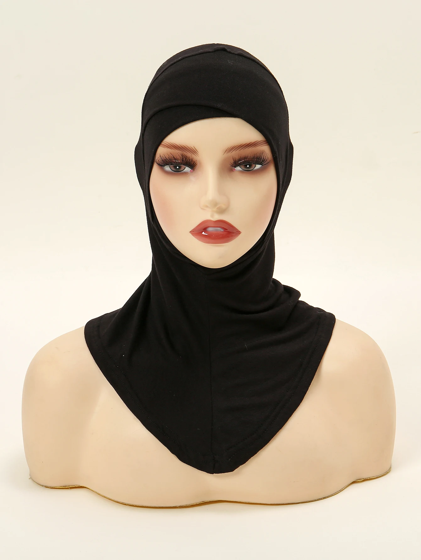 hijab à couverture complète pour femmes musulmanes, foulard croisé, turban, chapeau islamique, vente en gros