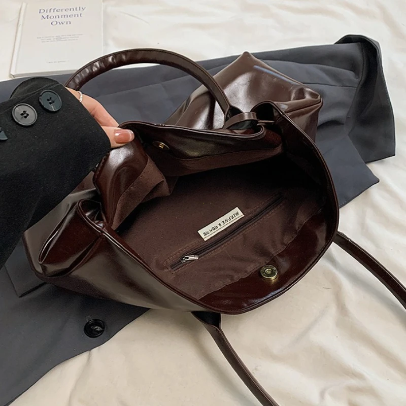 Sac à main Vintage pour femmes, grande capacité, sac de transport sous les bras, mode femme décontracté, fourre-tout à bandoulière unique, nouvelle collection 2025