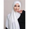 Écharpe hijab instantanée pour femmes musulmanes, facile à porter, écharpe de tête en jersey, fine, respirante, douce, protection solaire, pull enveloppant la tête