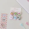 Ensemble de broches en métal, 6 pièces, épingles décoratives, ensemble de badges de dessin animé, Mini broches pour sac en toile, vêtements, sac à dos