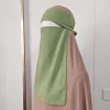 niqab en mousseline de soie de qualité supérieure pour manger des femmes musulmanes couverture du visage voile hijab kopftuch écharpe islamique hijabs musulmans femme foulard