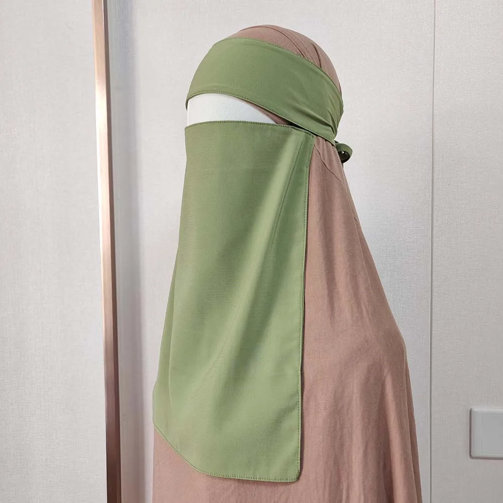 niqab en mousseline de soie de qualité supérieure pour manger des femmes musulmanes couverture du visage voile hijab kopftuch écharpe islamique hijabs musulmans femme foulard