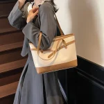 Sac à main en cuir pour femmes, fourre-tout de luxe élégant, fourre-tout de styliste, sac à bandoulière pour Style quotidien tendance