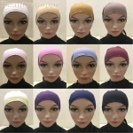 Casquette Hijab intérieure en coton musulman, Couverture complète, chapeau islamique, sous-écharpe, Bonnet en os, foulards turcs, couvre-chef musulman