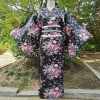costume de cosplay kimono japonais traditionnel, robe kimono de style japonais imprimé floral sakura pour fille, élégance asiatique