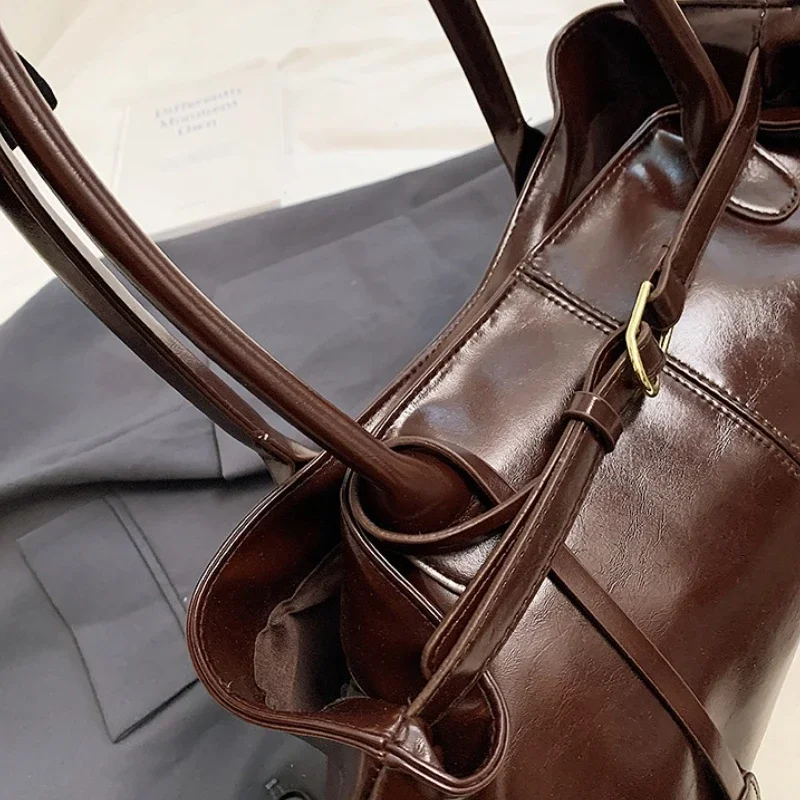 Sac à main Vintage pour femmes, grande capacité, sac de transport sous les bras, mode femme décontracté, fourre-tout à bandoulière unique, nouvelle collection 2025