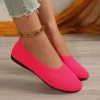 femmes chaussures plates bout pointu chaussures plates femmes couleur unie sans lacet design décontracté respirant femmes mocassins chaussures confortables taille 36 43