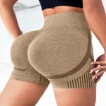 Leggings de yoga Europe et États-Unis sans couture haute élastique taille haute séchage rapide loisirs sport vêtements de yoga shorts pour femmes