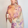 180*85 cm nouvelle soie hijab écharpe marbre imprimé ethnique châle vêtements islamiques turquie femmes couvre chef mode musulmane hijab turban